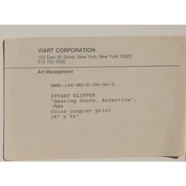 Artist: Stuart Klipper, American (1941 - ) Title: Bearing South, Antarctica Year: 1988 Medium: Color Coupler Photographic...