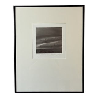 2000s Framed Black and White Sky Study Photograph, Signed For Sale