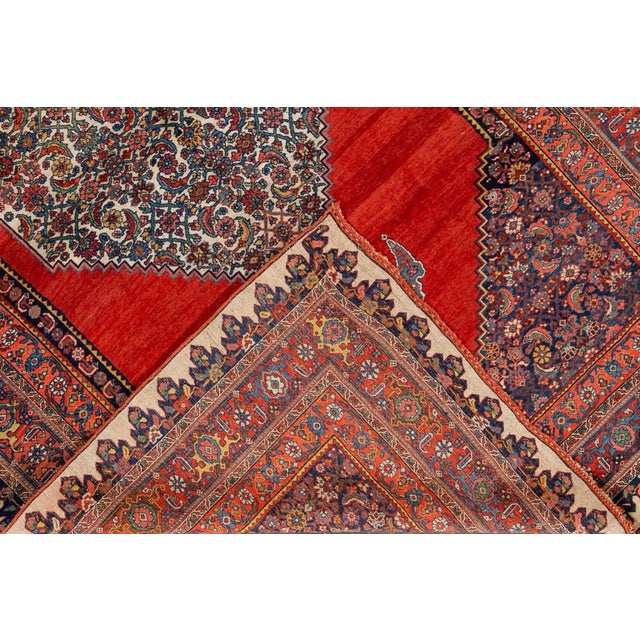 Traditional Late 19th Century Antique Bidjar Wool Rug For Sale - Image 3 of 11
