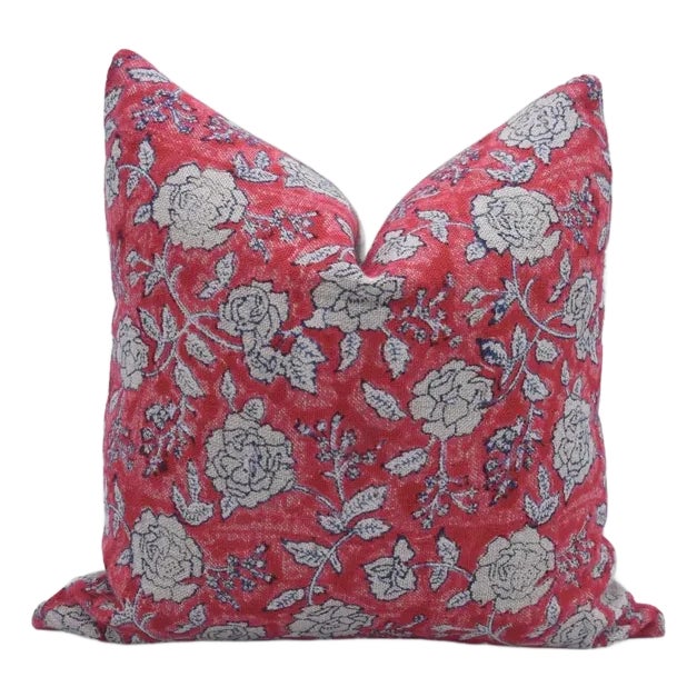 Fabdivine Block Print Decorative Pillow Cover 20x20 Inch- Rameshwaram For Sale