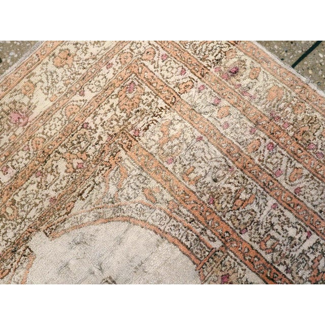 Mid 20th Century Galerie Shabab Collection Mid-20th Century Turkish Sivas Throw Rug For Sale - Image 5 of 6