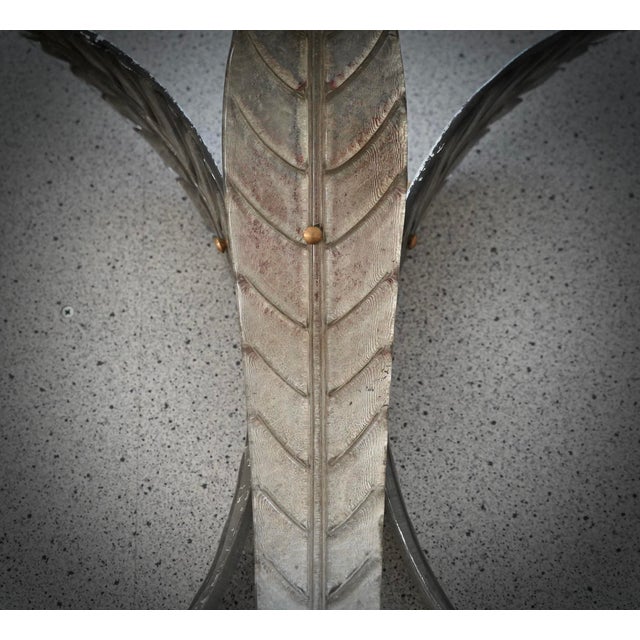 Glass Art Deco Murano Silver Art Glass Wall Lights and Sconces, 2000 For Sale - Image 7 of 10