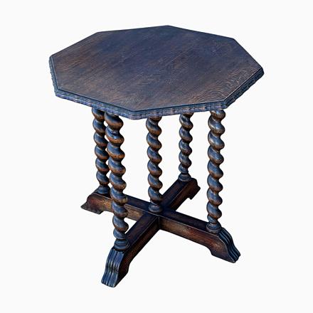 Vintage Octagonal Side Table, 1920 For Sale - Image 18 of 18