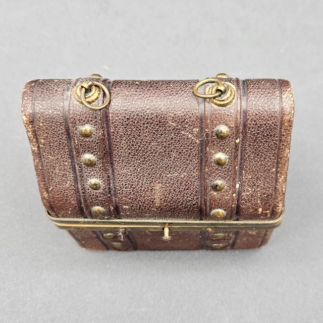 Travel Set with Lined Suitcase and Antique Perfume Bottles, 1850s, Set of 3 For Sale - Image 3 of 8