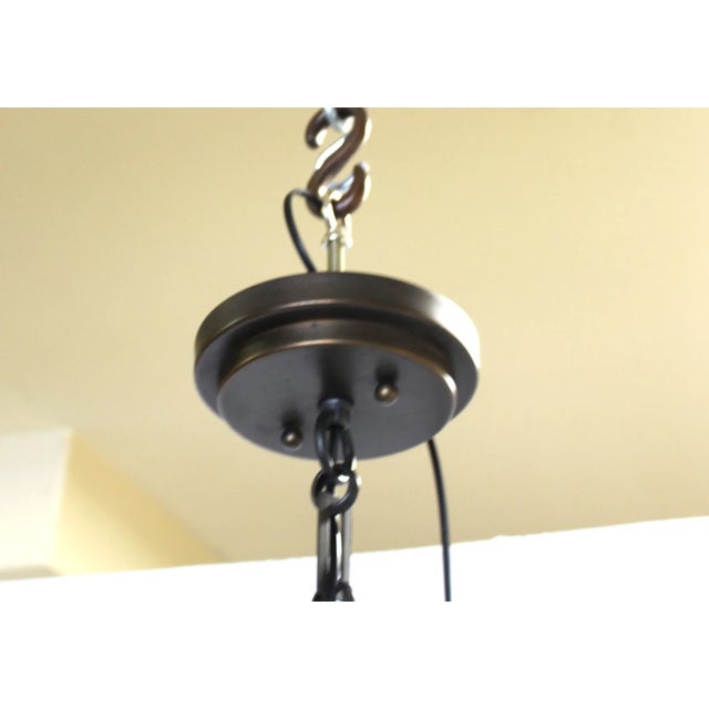 Mid-Century Modern Glass Pendant For Sale - Image 4 of 9