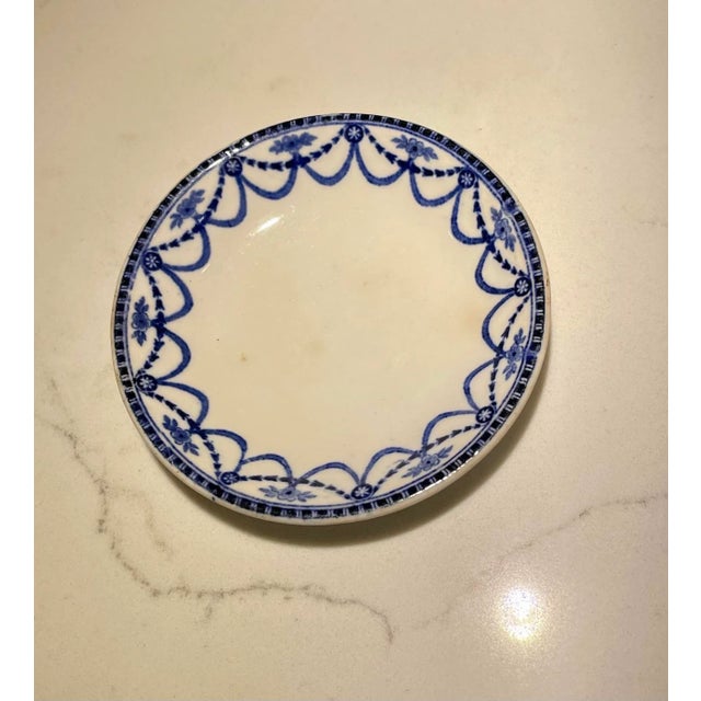 Early 20th Century Early 20th Century Antique Blue & White Plate by “Ellesmere” England For Sale - Image 5 of 5