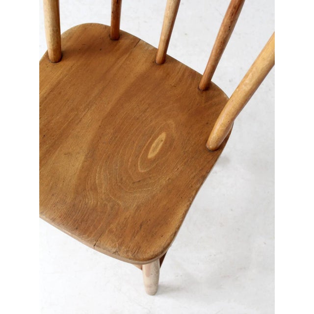 Antique Bow Back Farmhouse Dining Chair For Sale - Image 6 of 15