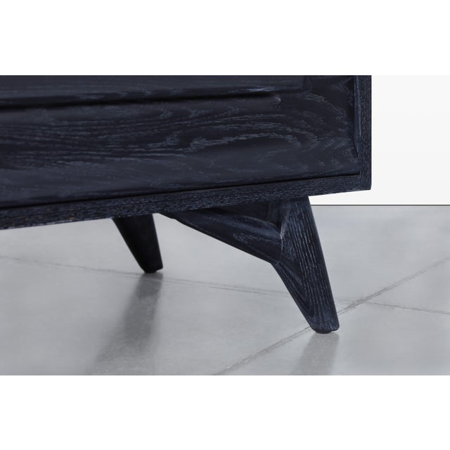 Black Mid-Century Modern Cerused Chest of Drawers by Jack Van Der Molen For Sale - Image 8 of 13