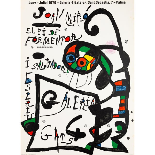 Joan Miro, The Dancer's Flight, Original Signed Lithograph For Sale
