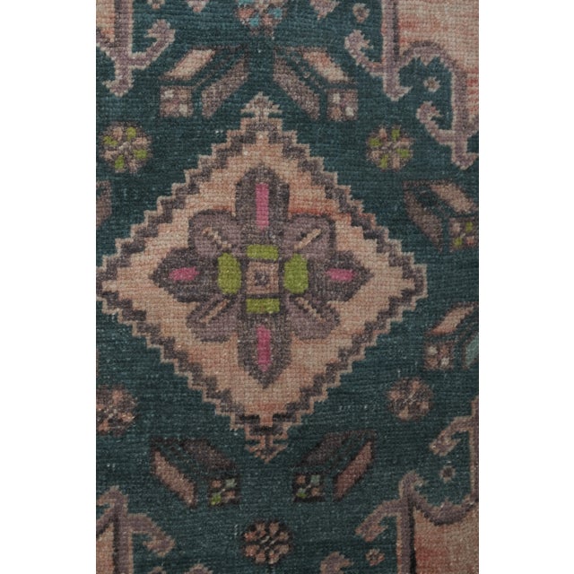 1960s Mid 20th Century Sky Blue Neutral Anatolian Stair Runner 2'11'' X 16'2'' For Sale - Image 12 of 13