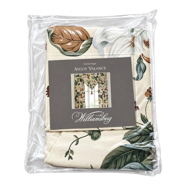 Williamsburg Garden Images Ascot Valance Floral Window Treatment For Sale