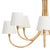 Transitional Treble Bamboo Wrapped Chandelier For Sale - Image 3 of 6