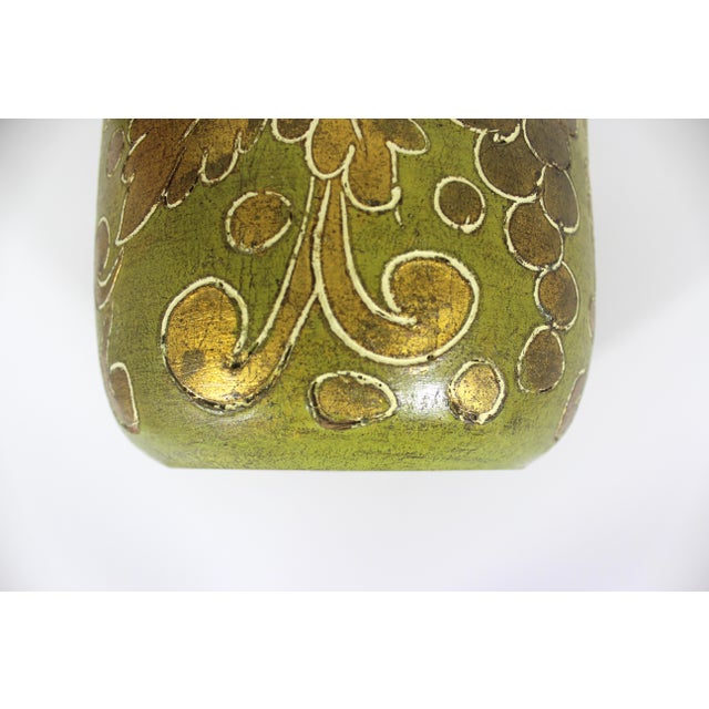 Vintage Italian Florentine Gilded Terracotta Planter Cachepot For Sale - Image 12 of 12