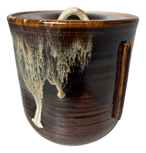Takatori Mizusashi Ceramic Water Jar, 1970s