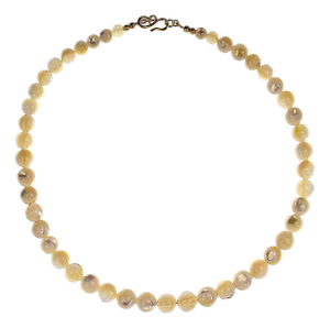 Ajd 20 Inch Elegant Graduated Mother of Pearl Necklace Great Gift