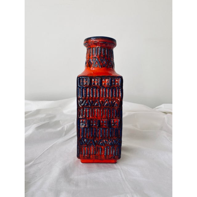 Brutalist Vase from Bay Keramik, Germany For Sale - Image 4 of 11