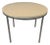 Late 20th Century Round Modern Side Table With Terrazzo-Style Top and Chrome Base For Sale