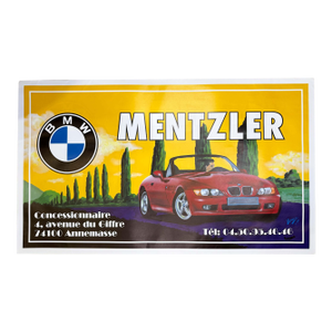 Bmw Z3 Sports Car Poster by B Skilbeck Hand Signed Limited Edition 300 1997