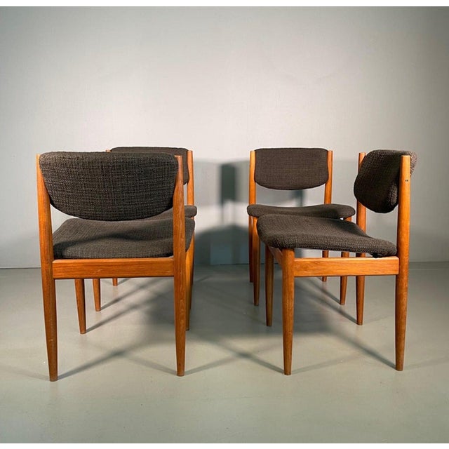 Dining Chairs by Finn Juhl for France & Søn, 1960s, Set of 4 For Sale - Image 13 of 15