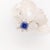 2.3Ct Snowflake Tanzanite Ring With Earth Mined Diamonds: Solid 14k Gold, 8.5mm, Size 6.75 For Sale - Image 4 of 10