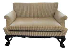 Belgian Queen Anne–Chippendale Revival Settee, Late 19th/Early 20th Century