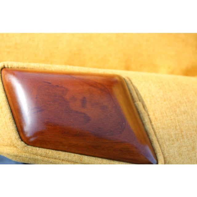 Wood Pair of Mid Century Walnut Wing High Back Chair Model 2231-C Attributed to Adrian Pearsall for Craft Associates For Sale - Image 7 of 11