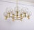 Large Vintage Brass Chandelier, Germany, 1960s For Sale - Image 4 of 13