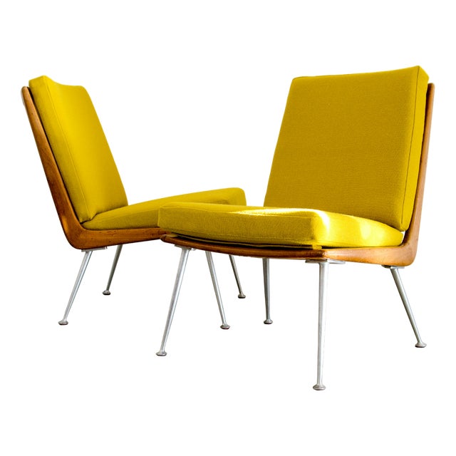 Early Boomerang Chairs by Hans Mitzlaff and Eugen Lange for Soloform, 1950s, Set of 2 For Sale