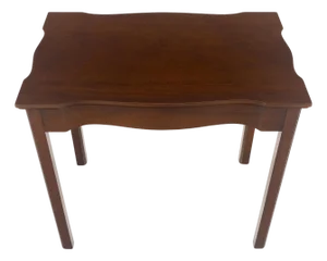 Kittinger Solid Mahogany Figural Top Side End Table Stand MINT