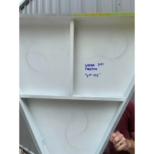 William Finlayson Jr., Modern Acrylic Painting on Panel Titled: "2nd Tri", 2021 For Sale - Image 12 of 13