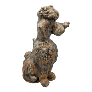 Vintage Bronze Factory Mold — French Poodle Bank Form, Industrial Oddity