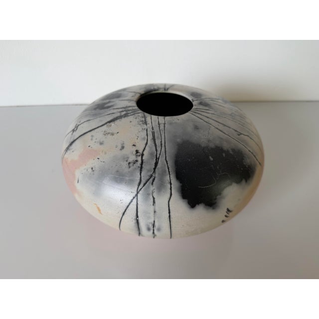 Mid-Century Modern Vintage Handmade Abstrac DesignArt Studio Pottery Vase – Signed For Sale - Image 3 of 12