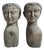 Pair of Vintage Stone Garden Goddess Busts For Sale