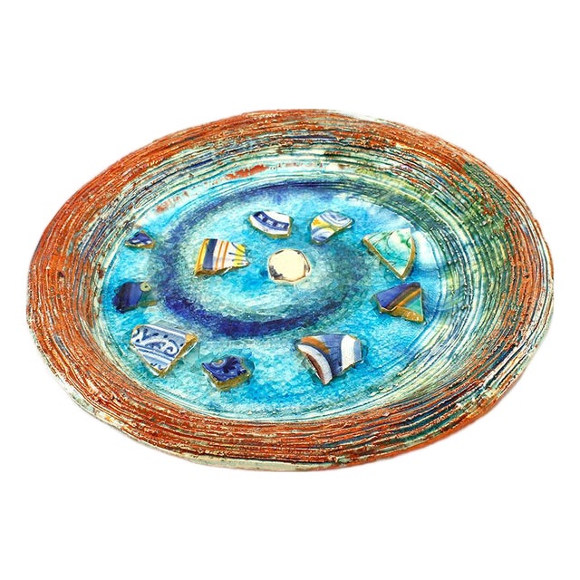 Antique Style Majolica Plate For Sale