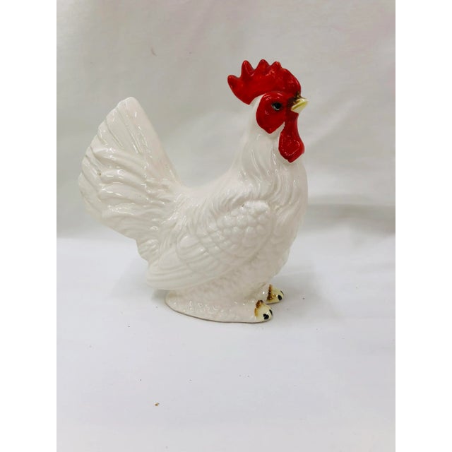 Ceramic 1940s Ceramic Rooster Figurine Marked Japan For Sale - Image 7 of 7