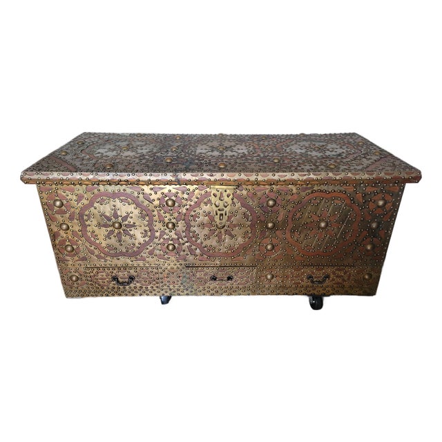 Vintage Zanzibar Trade Chest For Sale