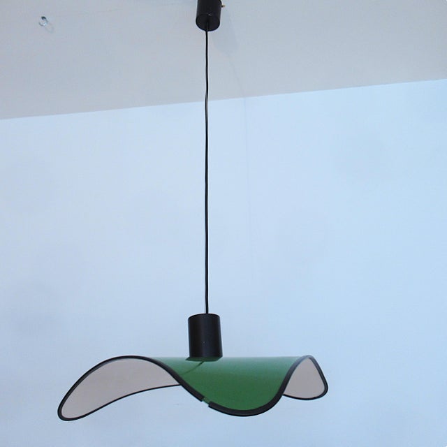 Metal Triangular Pendant Light, Ibis Italy, 1970 For Sale - Image 7 of 7