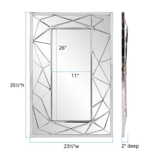 Mirax Rectangular Mirror For Sale In Chicago - Image 6 of 8