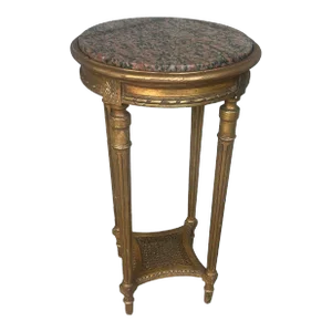 19th Century French Louis XVI Giltwood Gueridon ~ Lamp Table