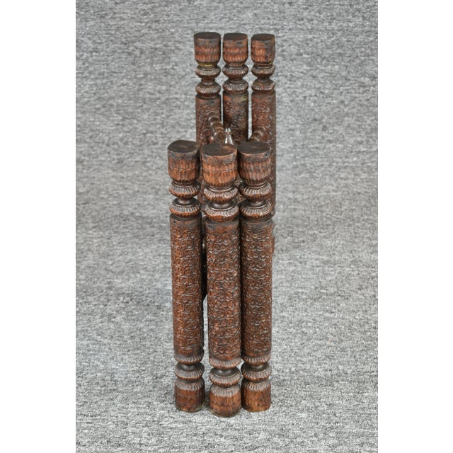 Anglo-Indian Hammered/Embossed Round Polished Brass Tray Table For Sale - Image 9 of 11