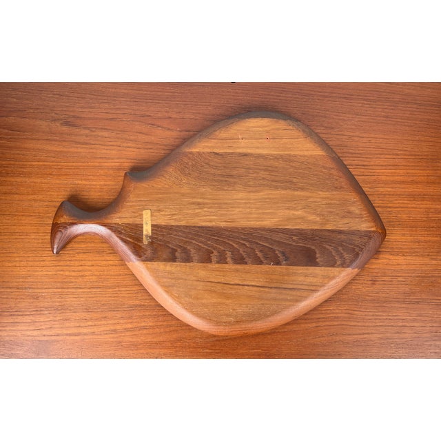 Mid-Century Modern Danish Fish Shaped Teak Plate Bowl from Digsmed, 1960s For Sale - Image 11 of 18
