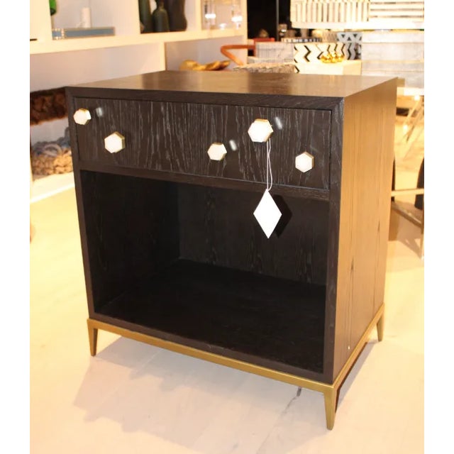 An unexpected take on a classic design, this Apollo Bedside Table is an absolute stunner. Five quartz crystal knobs of...