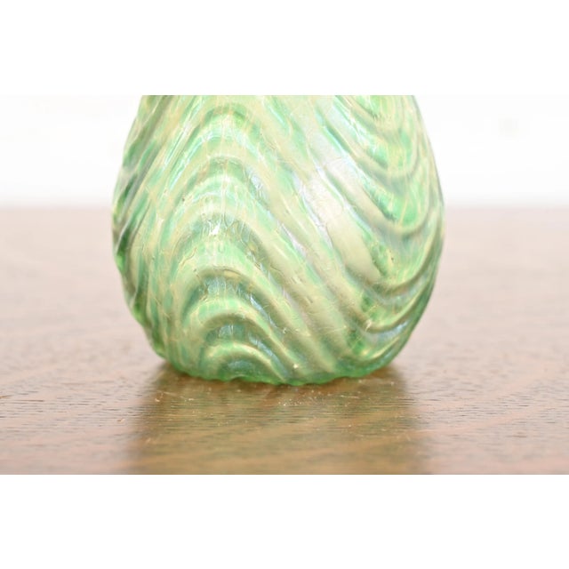 Glass Loetz Art Nouveau Oceanik Iridescent Art Glass Vase For Sale - Image 7 of 10