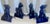 Early 20th Century Vintage Cobalt Blue Chinese Ceramic Roof Tile Figurines - Set of 4 For Sale - Image 5 of 18
