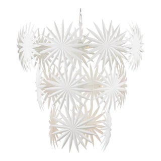 Marjorie Skouras Design Bismarkia Large White Chandelier For Sale