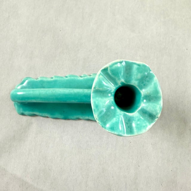 Ceramic French Vallauris Flower Vase Knife Rests, a Set of Ten For Sale - Image 7 of 15