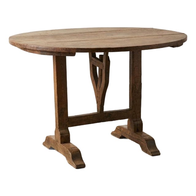 Late 19th Century French Vendange Wine Tasting Tilt-Top Table For Sale