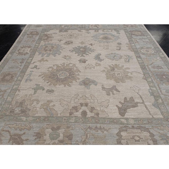 Turkish Oushak Rug 8'3" x 10'3" For Sale - Image 10 of 11