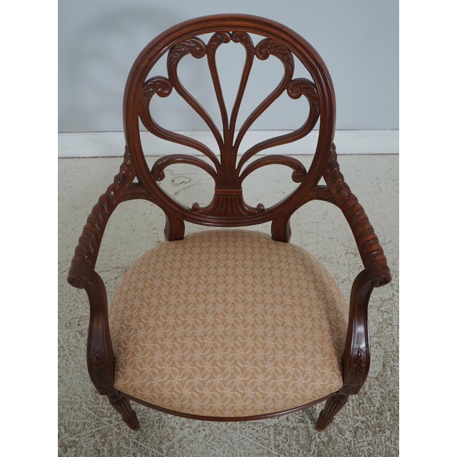 Age: Approx: 30 Years Old Details: Adams Style Mahogany Stunning Decorator Upholstery Ornate Carved Backs & Arms...