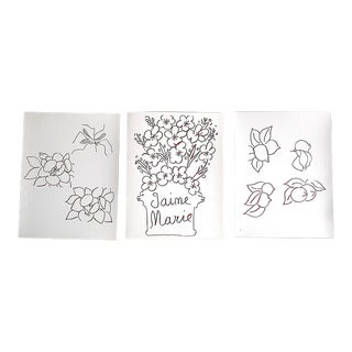 Vintage Henri Matisse Abstract Modernist Botanical & Still Life Lithographs - Set of 3 For Sale
